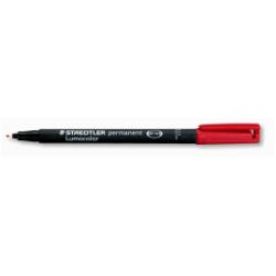 Staedtler Penne punta in fibra Penna Lumocolor Permanent rossa 0.6 mm fine  adatta a qualsiasi superficie dry safe inchiostro permanente  (conf.10)