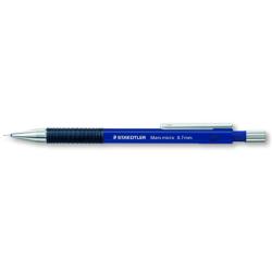 Staedtler Portamine Portamine Mars Micro blu 0.7 mm  impugnatura in caucciù clip pulsantino e puntale in metallo gommino e mine HB