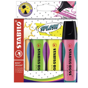 Stabilo Evidenziatori BOSS SPLASH astuccio da 4 colori