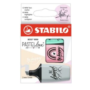 Stabilo Evidenziatori CF10 STABILO BOSS MINI Pastellove 2.0 astuccio da 3 colori