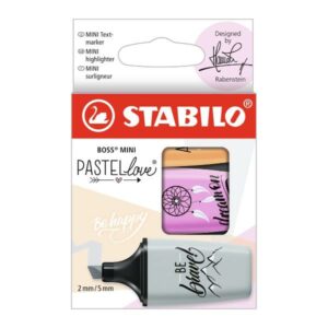 Stabilo Evidenziatori STABILO BOSS MINI Pastellove 2.0 astuccio da 3 colori