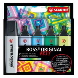 Stabilo Evidenziatori STABILO BOSS astuccio da 5 colori ass. – colori freddi