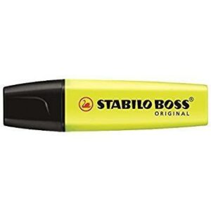 Stabilo Evidenziatori Evidenziatore Stabilo Boss Original  giallo ricaricabile  di lunga durata  fuoroscente universale (conf.10)