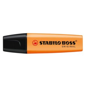 Stabilo Evidenziatori Evidenziatore Stabilo Boss Original -Stabilo- arancio ricaricabile  di lunga durata  fuoroscente universale (conf.10)