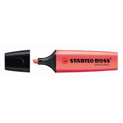 Stabilo Evidenziatori Evidenziatore Stabilo Boss Original -Stabilo- rosso ricaricabile  di lunga durata  fuoroscente universale (conf.10)