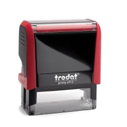 Trodat Timbri TIMBRO AUTOINCHIOSTRANTE PRINTY4912 ROSSO FUOCO-TAMPONE NERO