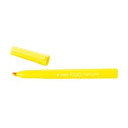 Tratto Evidenziatori Tratto Fluo Highlighter giallo punta a scalpello 5 0 mm  tratto 1 0-5 0 mm  inchiostro universale a base d acqua (conf.12)