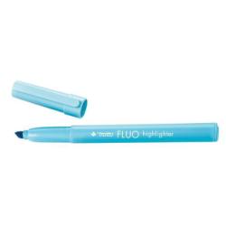 Tratto Evidenziatori Tratto Fluo Highlighter azzurro p/scalpello 5 0 mm  tratto 1 0-5 0 mm  inchiostro universale a base d acqua (conf.12)