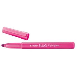 Tratto Evidenziatori Tratto Fluo Highlighter fucsia p/scalpello 5 0 mm  tratto 1 0-5 0 mm  inchiostro universale a base d acqua (conf.12)