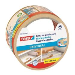 Tesa Nastri adesivi NASTRO BIADESIVO IN OPP BIANCO  UNIVERSALE  TAGLIO FACILITATO 50MMX5MT