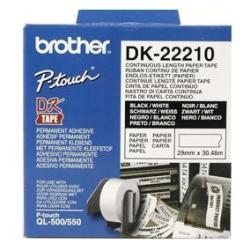 Brother NASTRI PER ETICHETTATORI NASTRO ADESIVO IN CARTA NERO/BIANCO 29MM- 30 48 METRI LUNGHEZZA