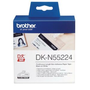 Brother NASTRI PER ETICHETTATORI NASTRO NON ADESIVO IN CARTA NERO SU BIANCO 54MM LUNGHEZZA 30 48 METRI