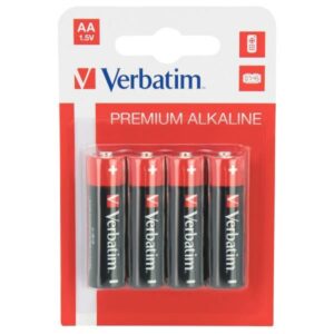 Verbatim PILE ALCALINE BLISTER DA 4 PILE STILO AA LONG LIFE