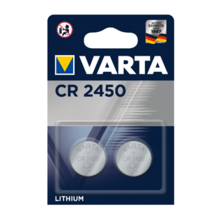 Varta PILE AL LITIO CR 2450 (Litio) DOPPIO BLISTER  conf.da 2