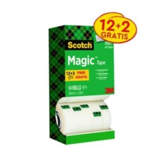 Scotch Nastri adesivi MUTI PACK 14 ROTOLI SFUSI DI NASTRO ADESIVO INVISIBILE PERMANENTE     (2 ROTO SONO IN SCONTO MERCE)