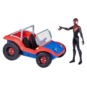 Hasbro Playsets e Accessori SPD NUOVO UNIVERSO 2 MOVIE MACCHINA MILES MORALES   SPIDER-HAM 15CM