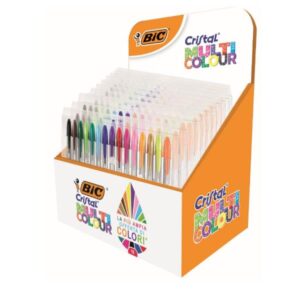 Bic Penne a sfera scuola ESP10 -CF15 CRISTAL M.COLOR COL.ASS