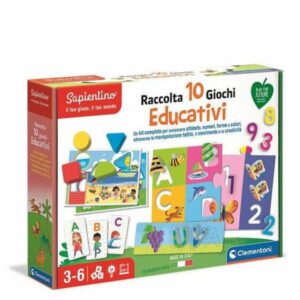 Clementoni Giochi di Creatività Raccolta 10 giochi educativi