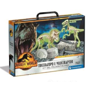 Clementoni Giochi scientifici JW3 – Triceratopo + Velociraptor