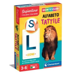 Clementoni Giochi scientifici Montessori – Alfabeto Tattile