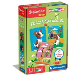 Clementoni Giochi scientifici Montessori Baby Le Case dei Cuccioli