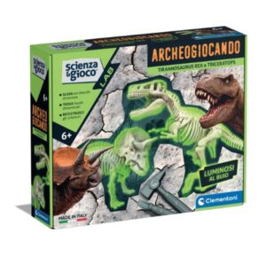 Clementoni Giochi scientifici Archeogiocando – T-Rex   Triceratopo