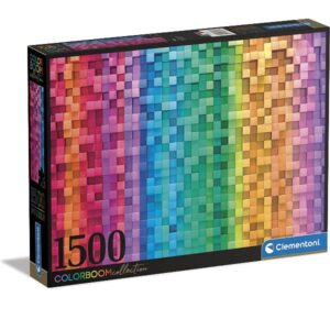 Clementoni Puzzle Adulto COLOR BOOM- 1500 pezzi Pixel