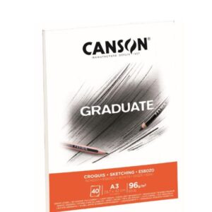 Canson Album e blocchi da disegno Blocco GRADUATE Sketching A3 40fg. 96 g/m