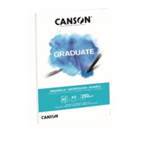 Canson Album e blocchi da disegno Blocco GRADUATE Watercolour A5 20fg. 250 g/m