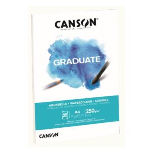 Canson Album e blocchi da disegno Blocco GRADUATE Watercolour A4 20fg. 250 g/m