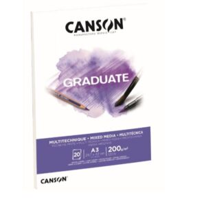 Canson Album e blocchi da disegno Blocco GRADUATE Mix Media A3 20fg. 200 g/m