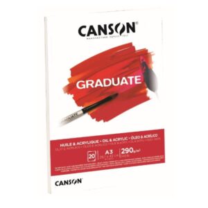 Canson Album e blocchi da disegno Blocco GRADUATE Oil   Acrylic A3 20 fg. 290 g/m