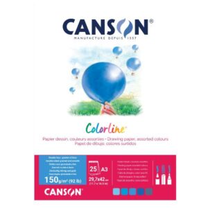 Canson Cartoncini colorati CF FG25 COLORLINE ACQUA 29 7×42