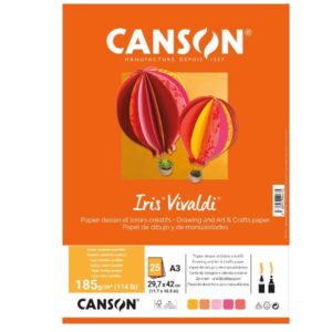 Canson Cartoncini colorati CF FG25 IRIS VIVALDI FUOCO 29 7×42