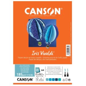 Canson Cartoncini colorati CF FG25 IR.VIVAL 240G ACQUA 21×29 7