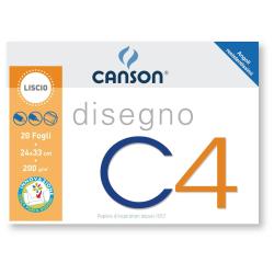 Canson Album e blocchi da disegno ALBUM CANSON DISEGNO C4 4 ANGOLI LISCIO 24x33cm 200g