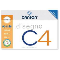 Canson Album e blocchi da disegno ALBUM CANSON DISEGNO C4 4 ANGOLI RUVIDO 33x48cm 224g