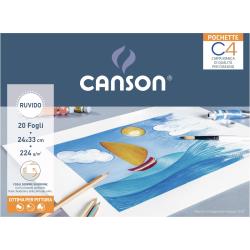 Canson Album e blocchi da disegno POCHETTE C4 24X33 CM 20 FOGLI 224 G/M  RUVIDO