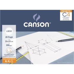 Canson Album e blocchi da disegno POCHETTE C4 24X33 CM 20 FOGLI 200 G/M  LISCIO