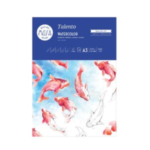 CWR Album e blocchi da disegno TALENTO – ACQUERELLO BLOCCO 10 FG. 300 GR. – CM.29 7X42 (A3)