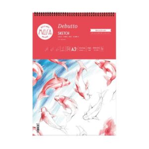 CWR Album e blocchi da disegno DEBUTTO – SCHIZZO SPIRALE 70 FG. 120 GR. – CM.21X29 7 (A4+)