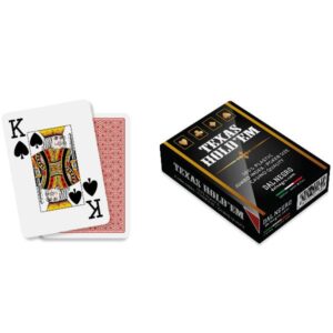 Dal Negro Giochi da Tavolo TEXAS HOLDE M ROSSO CASINO QUALITY