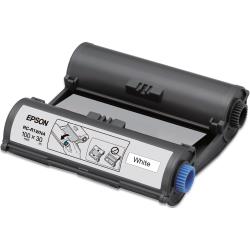 Epson CONSUMABILI PER TRASFERIMENTI TERMI Cartuccia nastro RC-R1WNA  per trasferimento termico del testo  colore bianco  dimensioni 100mm x 30m