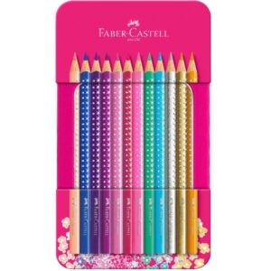 Faber Castell Pastelli CF12 METALLO SPARKLE MATITE – CONFEZIONE ROSA