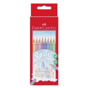 Faber Castell Pastelli Astuccio cartone da 10 matite colorate pastel