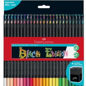 Faber Castell Pastelli Astuccio cartone da 50 matite colorate triangolari Black Edition