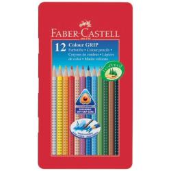 Faber Castell Pastelli CF12ASTUCCIO METALLO COLOUR GRIP