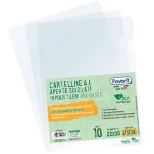 Favorit Buste in Plastica CF10 BUSTE AD L BIO 22X30 LICIA ALTO SPESSORE (POLIETILENE BIO BASED)