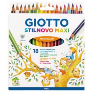 Giotto Pastelli ASTUCCIO GIOTTO STILNOVO MAXI 18 PZ