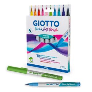 Giotto Pennarelli Giotto Turbo Soft Brush Pastel 10 pz